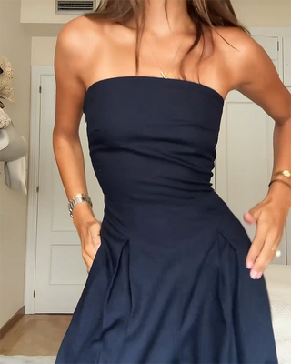 Aida - Elegante Strapless Jumpsuit
