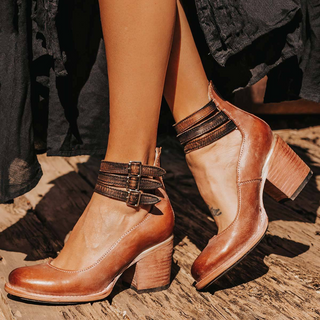 Ginevra™ | Sandalen met Meerdere Bandjes en Dikke Hak
