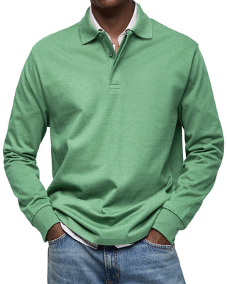 Avelon™ | Casual Poloshirt met Lange Mouwen