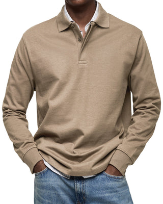 Avelon™ | Casual Poloshirt met Lange Mouwen