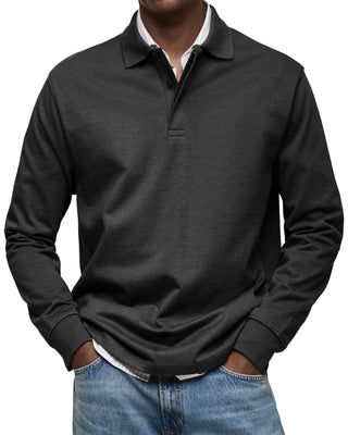 Avelon™ | Casual Poloshirt met Lange Mouwen
