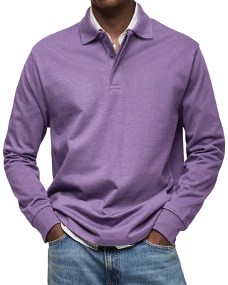 Avelon™ | Casual Poloshirt met Lange Mouwen