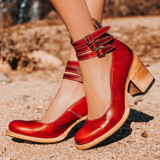 Ginevra™ | Sandalen met Meerdere Bandjes en Dikke Hak