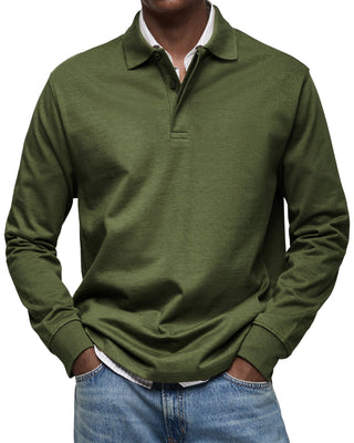 Avelon™ | Casual Poloshirt met Lange Mouwen