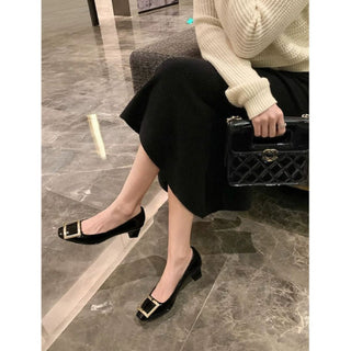 Narella™ | Stijlvolle sandalen met middelhoge hak en vierkante neus
