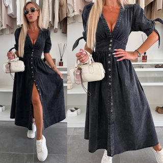 IVANKA | Stralende denim jurk
