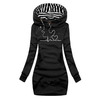 Sonia - Heartbeat Print Jumper Dress