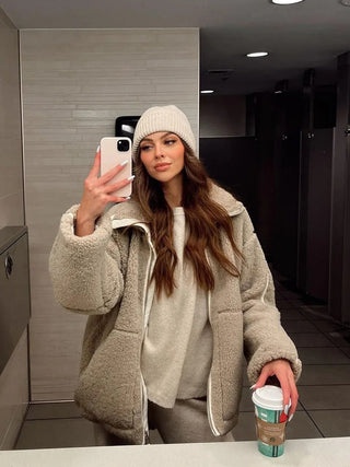 Lisa | Oversized Warme Fleece-Jack