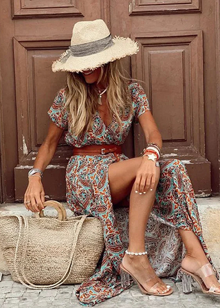 Romy – Lange bohemian jurk