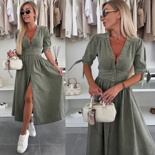 IVANKA | Stralende denim jurk