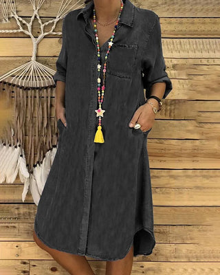 Sarah | Casual denim blousejurk